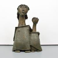 Angel Botello MOTHER & CHILD Bronze Sculpture - Sold for $48,640 on 11-04-2023 (Lot 658).jpg